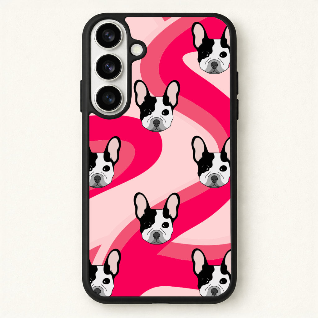 Abstact Frenchie - Dog Pattern Phone Case for Galaxy S26 Plus