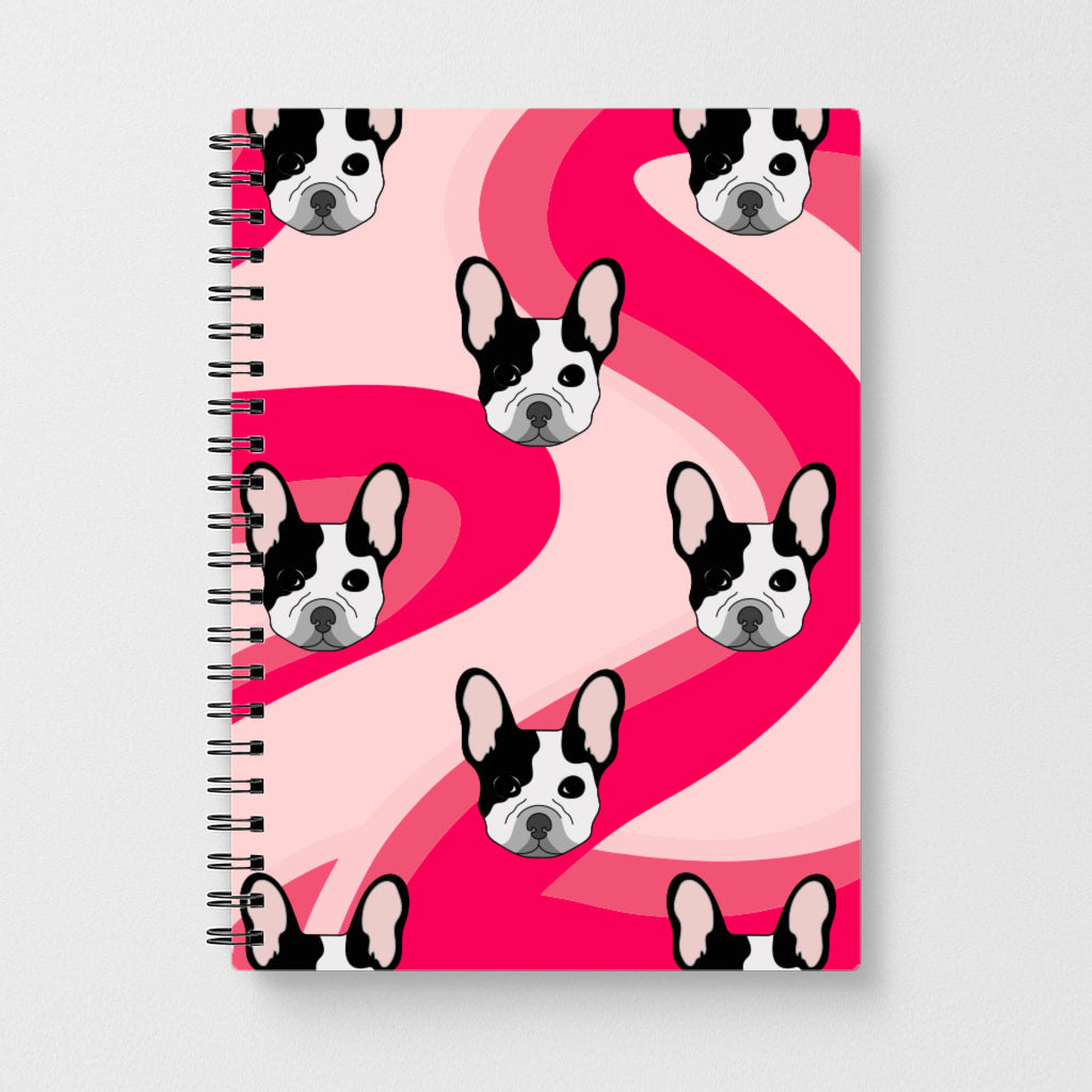 Abstact Frenchie - Dog Pattern Notebook