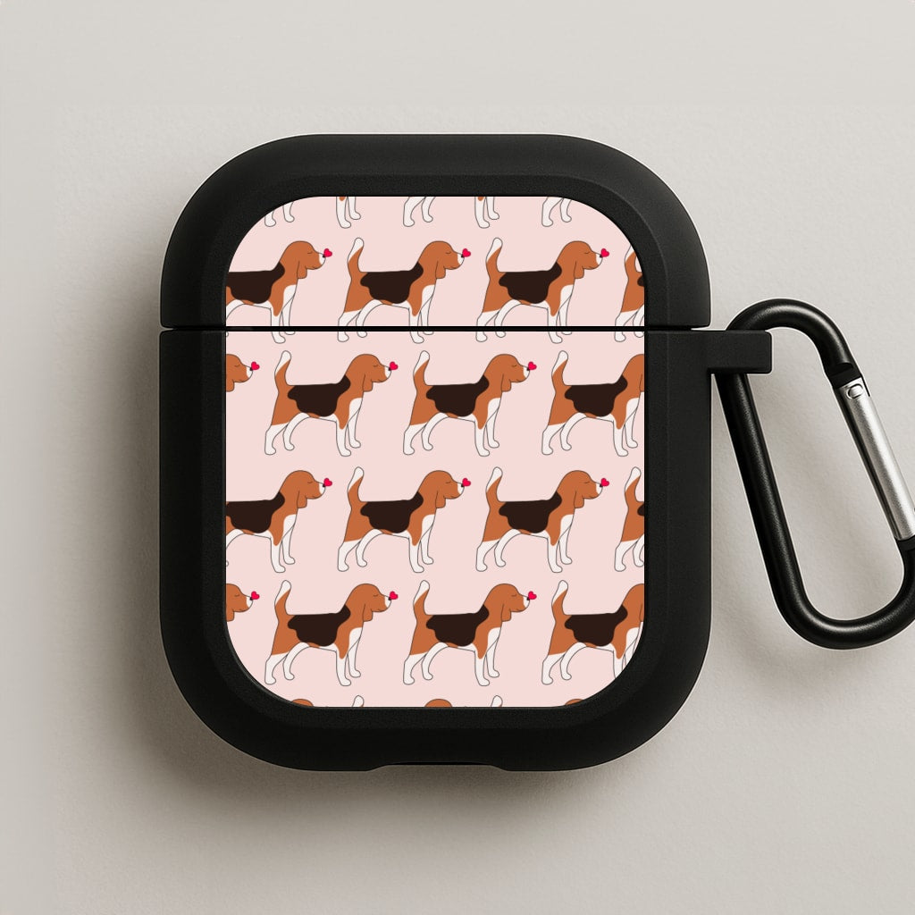 Love Beagle - Dog Pattern AirPods Case