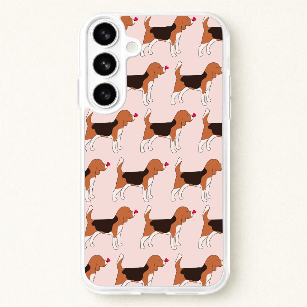 Love Beagle - Dog Pattern Phone Case for Galaxy S26 Plus