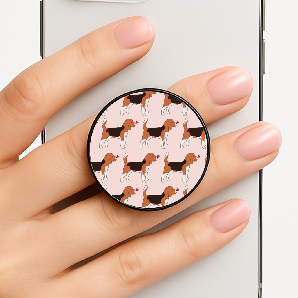 Love Beagle - Dog Pattern Phone Grip
