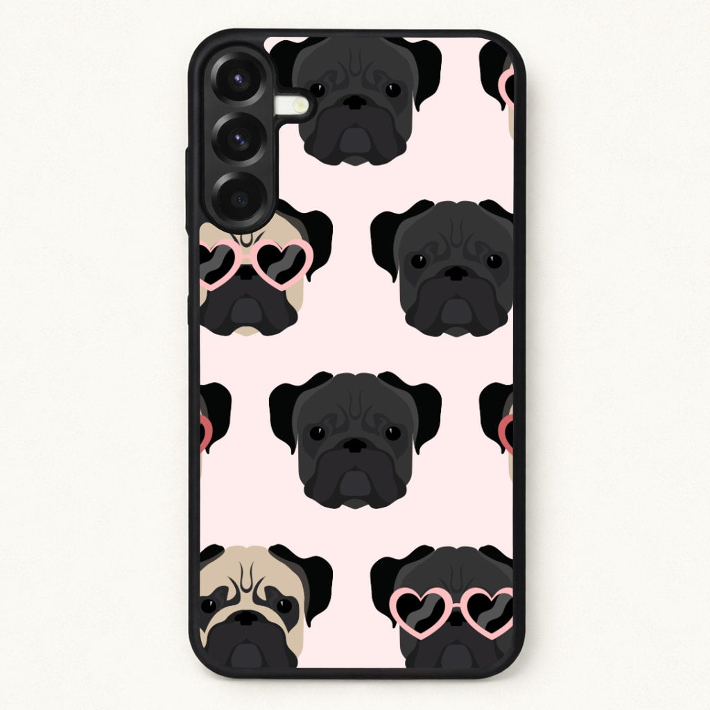 Sunny Pug Life - Dog Pattern Phone Case for Galaxy A17
