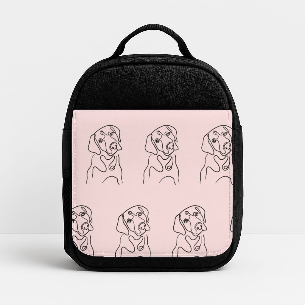 Labrador Outline - Dog Pattern Insulated Lunchbox