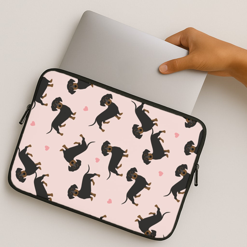 Heart Dachshund - Dog Pattern MacBook Case