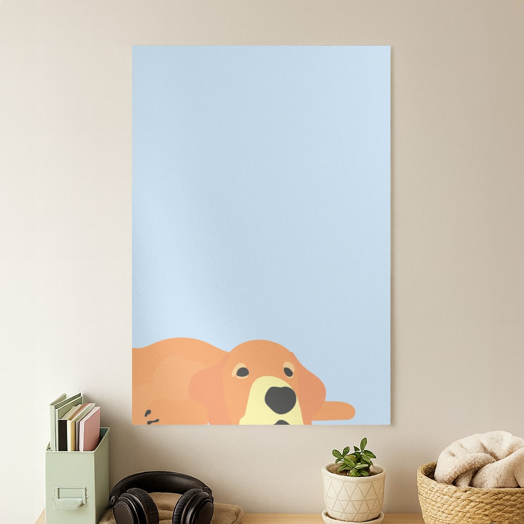 Laying and chilling - Dog Patterns Poster