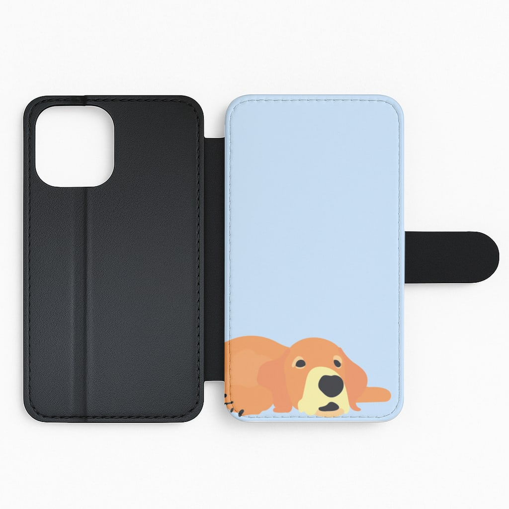 Laying and chilling - Dog Patterns Flip Phone Case