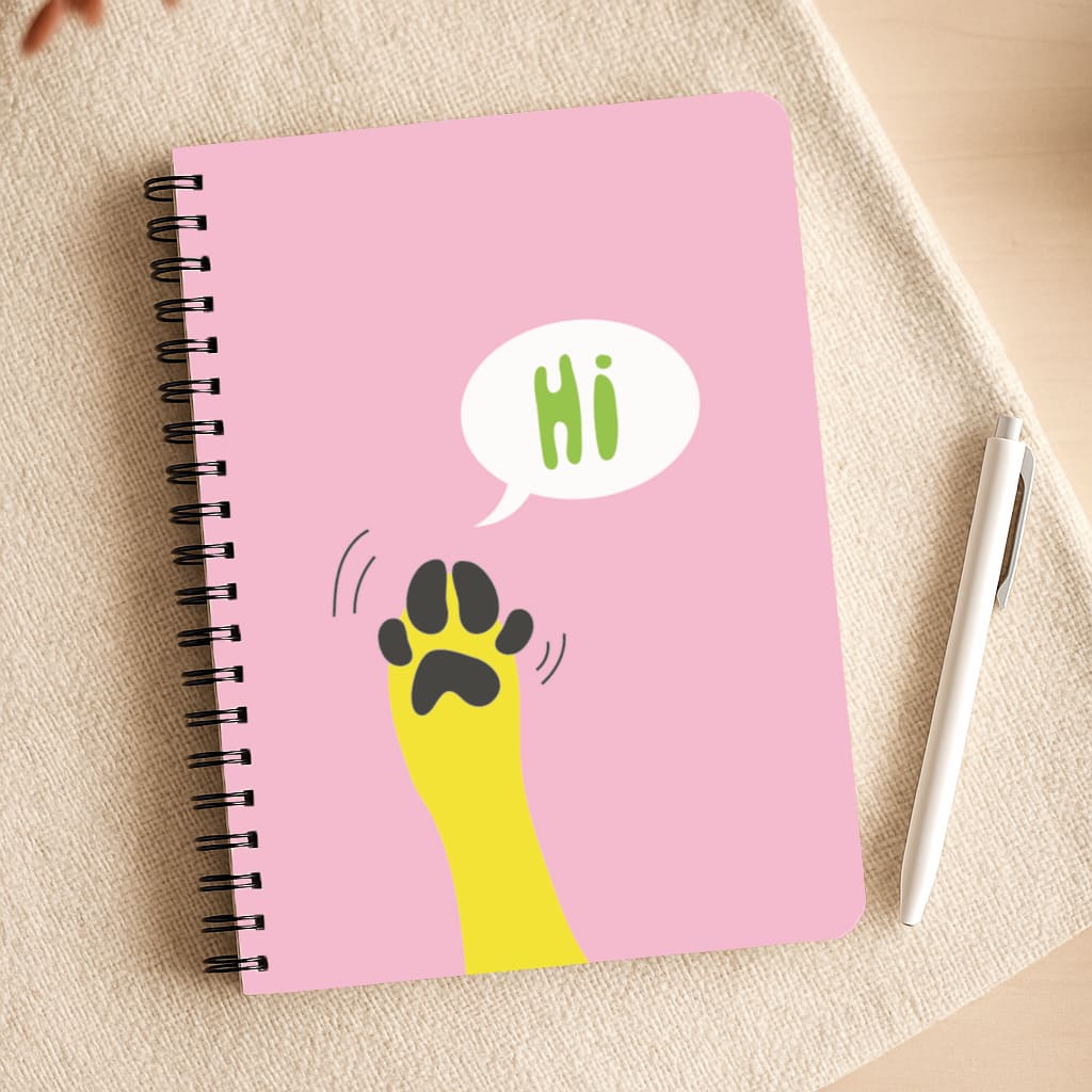 Hi - Dog Patterns Notepad