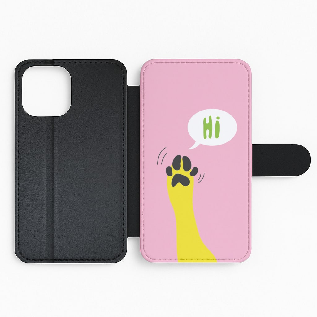 Hi - Dog Patterns Flip Phone Case