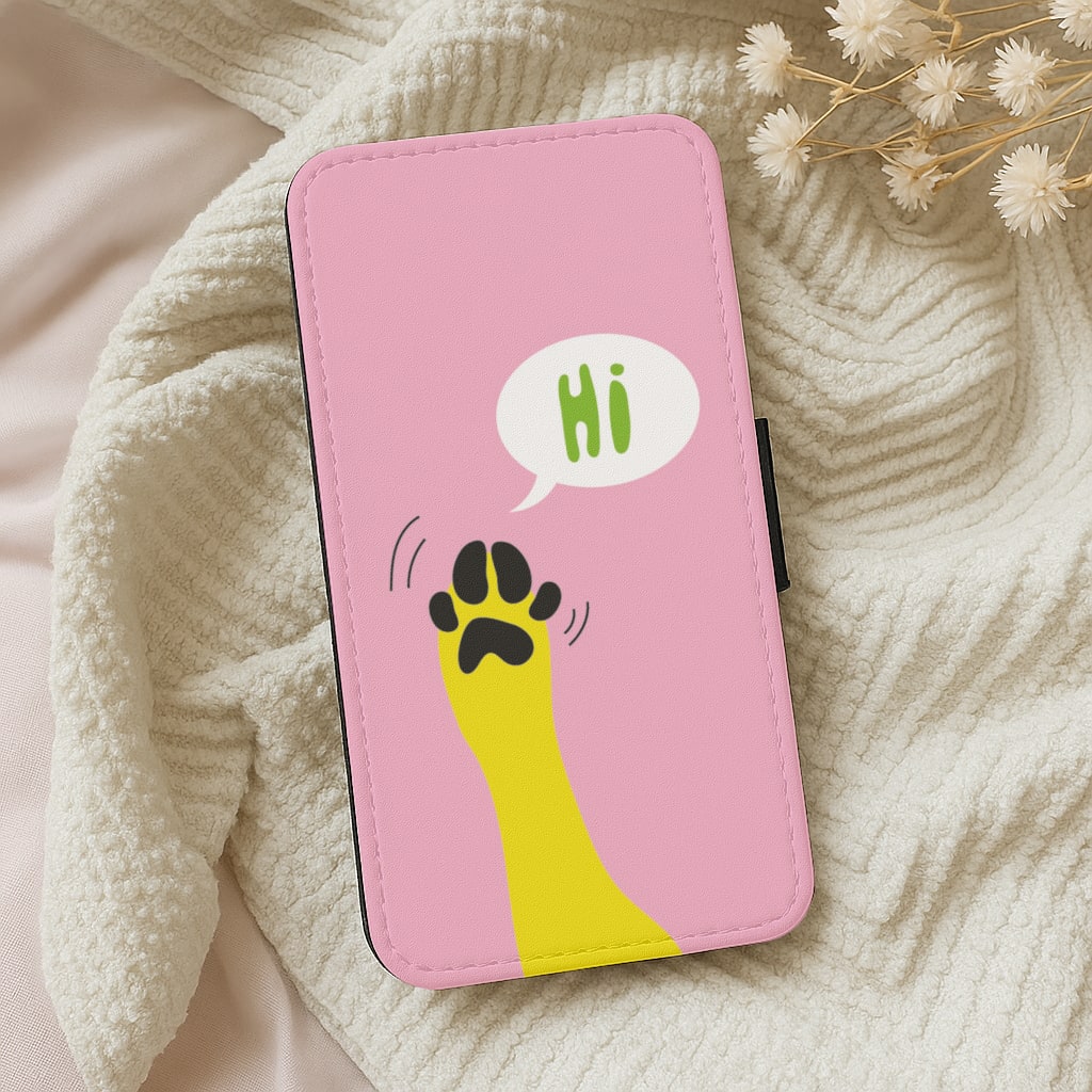 Hi - Dog Patterns Wallet Phone Case