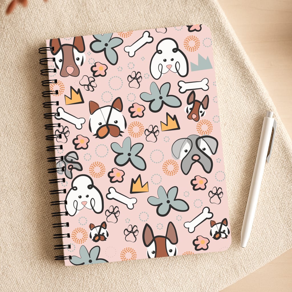 Bones and dogs - Dog Patterns Notepad