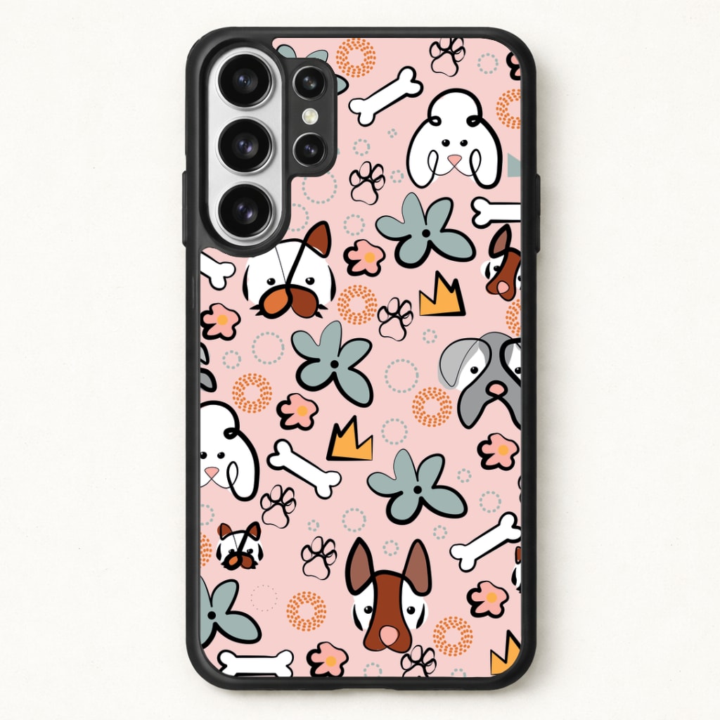 Bones and dogs - Dog Patterns Phone Case for Galaxy S26 Ultra