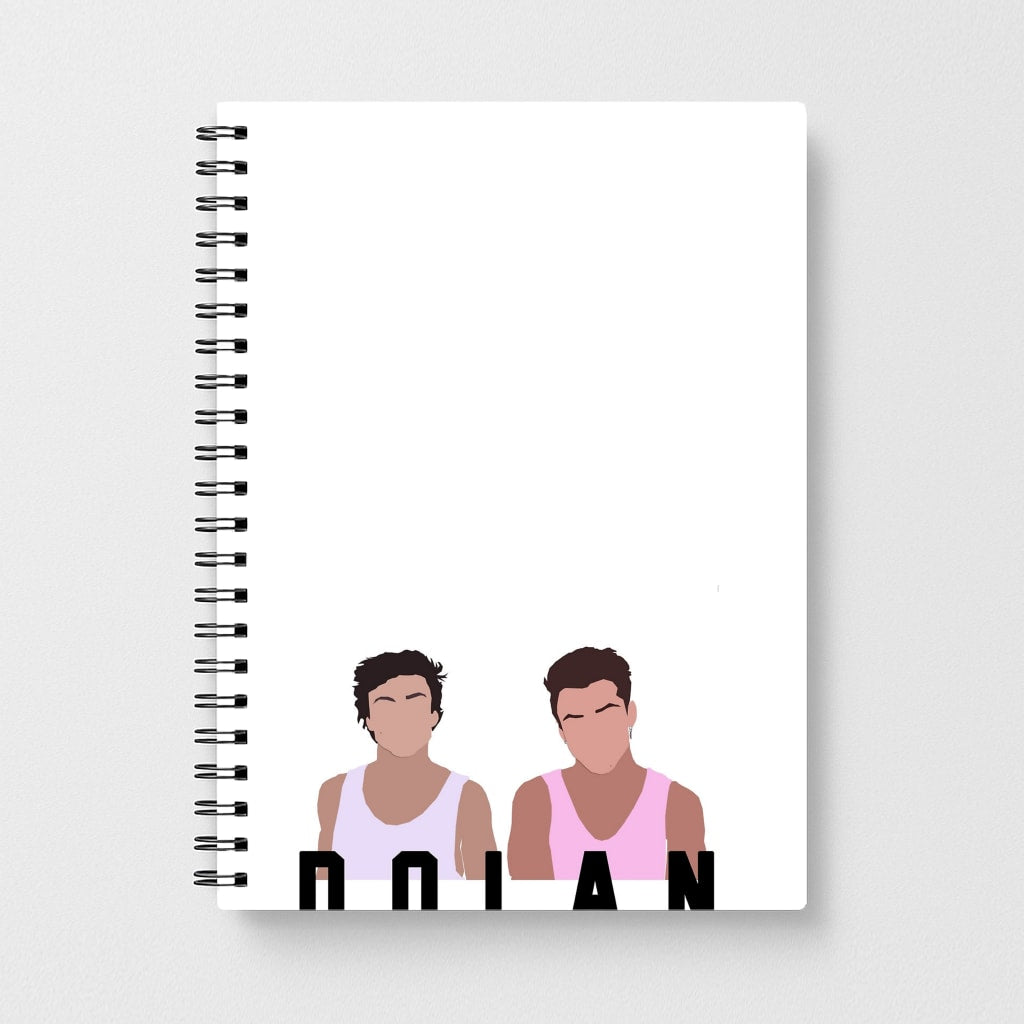 Dolan Twins Cartoon Notebook - Fun Cases