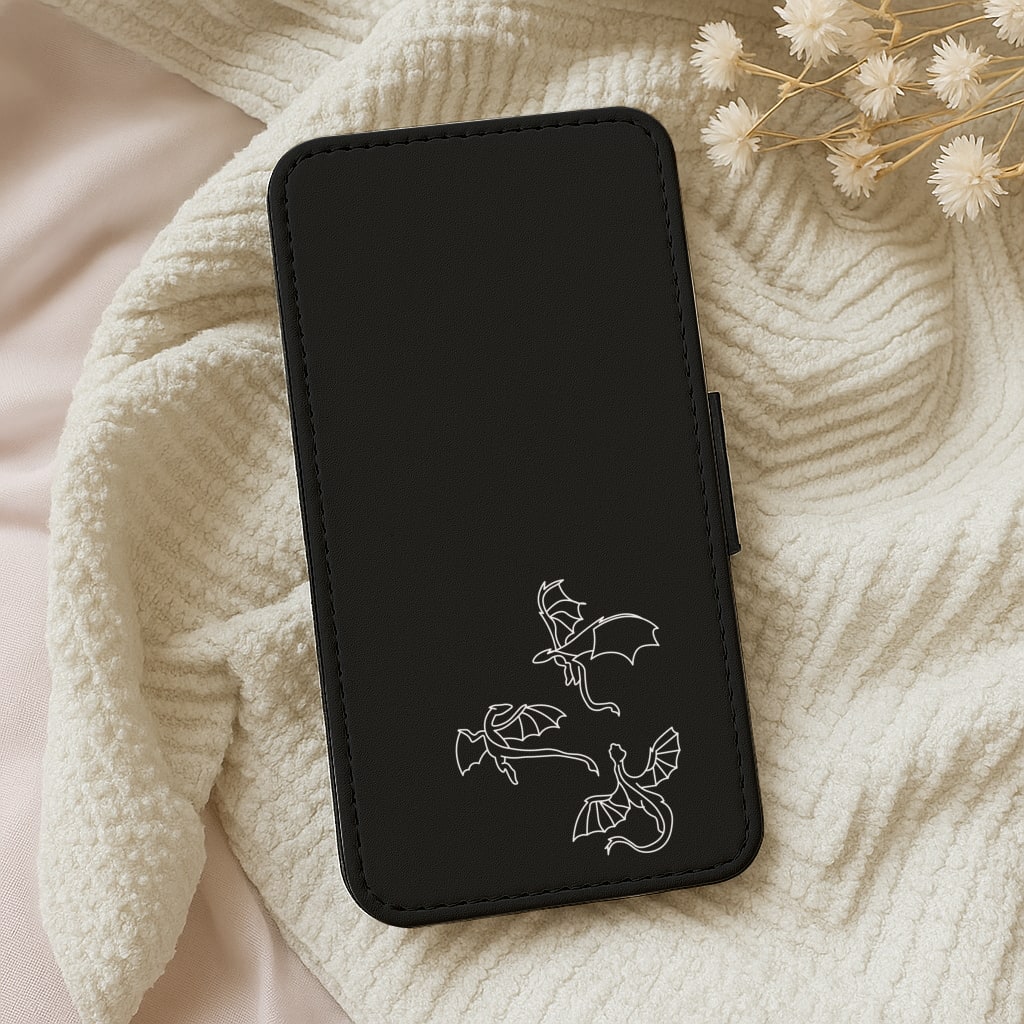 Three Dragons - Dragon Patterns Wallet Phone Case