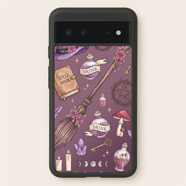 Dusty Violet Witchcraft Phone Case - Google Pixel 6 / Standard