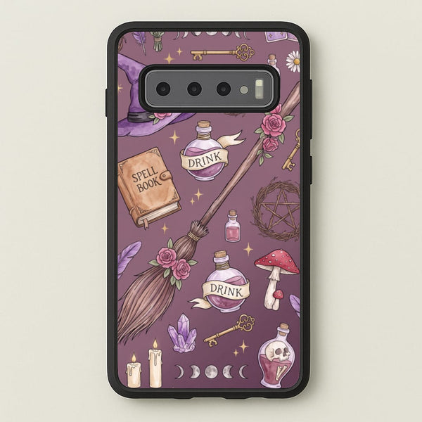 Dusty Violet Witchcraft Phone Case - Galaxy S10 Plus / Standard