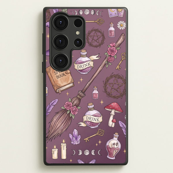 Dusty Violet Witchcraft Phone Case - Galaxy S25 Ultra / Standard