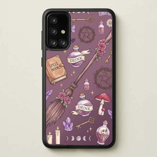 Dusty Violet Witchcraft Phone Case - Galaxy A71 / Standard