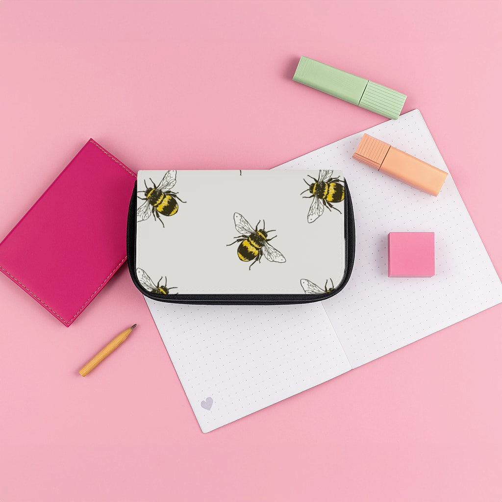 Bumblebee Pattern Pencil Case