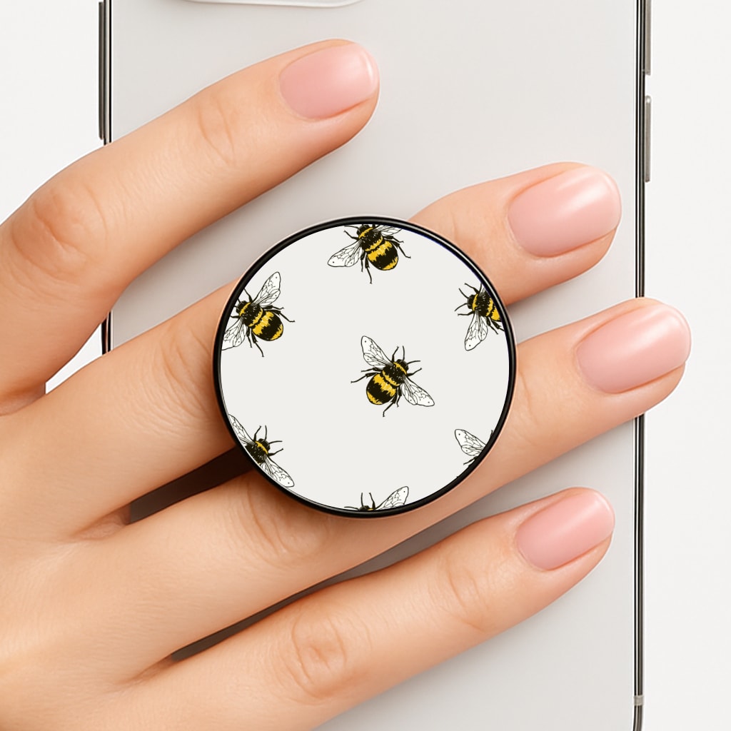 Bumblebee Pattern Phone Grip