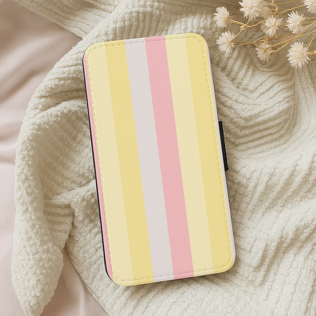 Pastel Stripes Wallet Phone Case