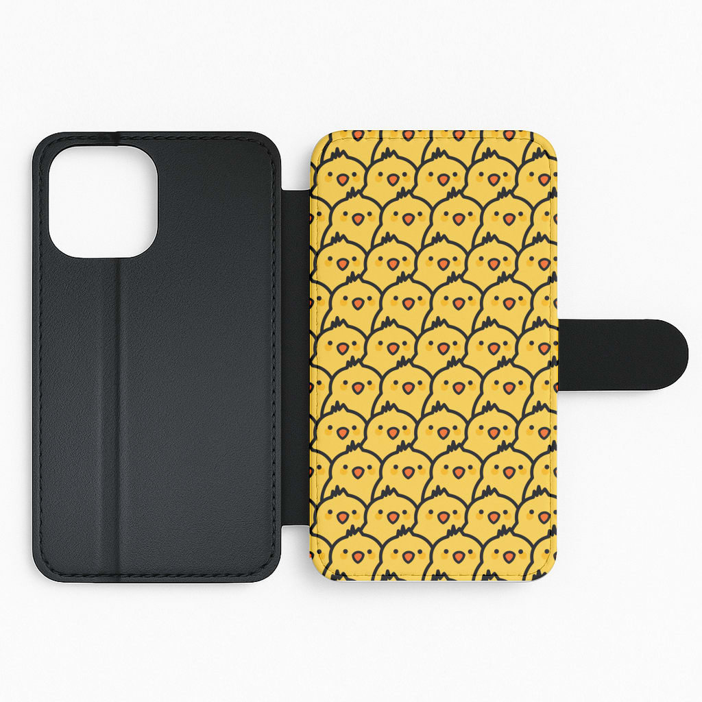 Chick Pattern Flip Phone Case