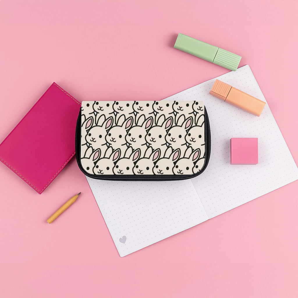 Bunny Rabbit Pattern Pencil Case