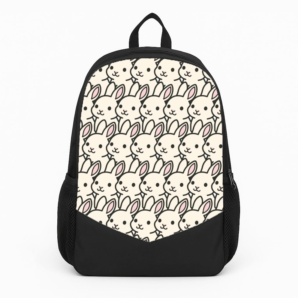 Bunny Rabbit Pattern Large Backpack