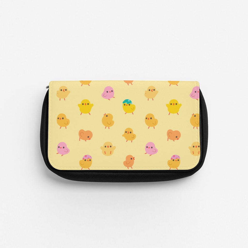Cute Chick Pattern Pencil Case