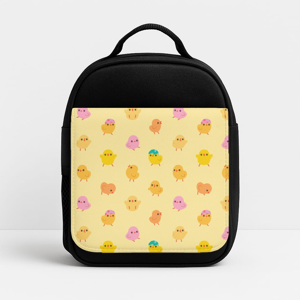 Cute Chick Pattern Insulated Lunchbox