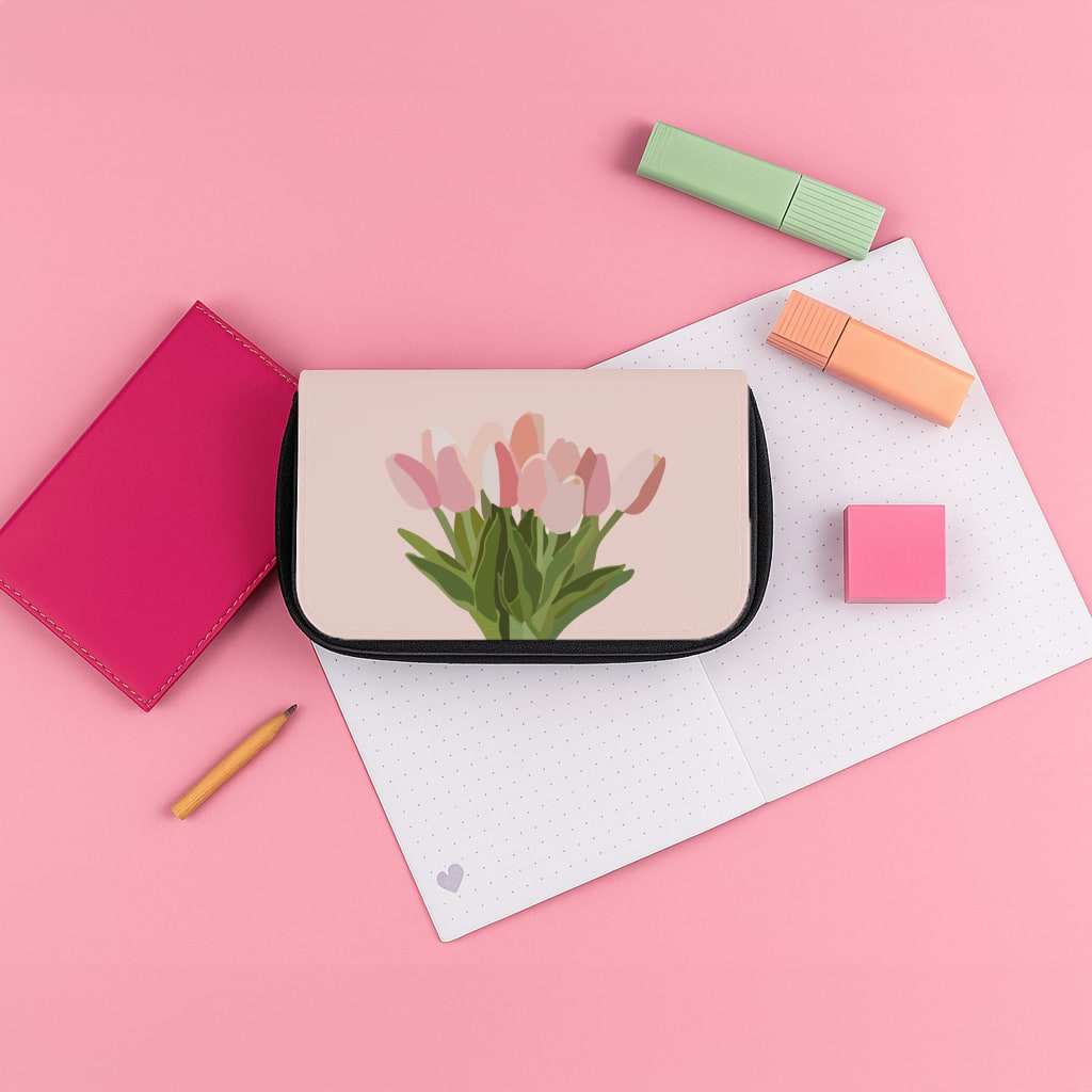 Spring Tulips Pencil Case