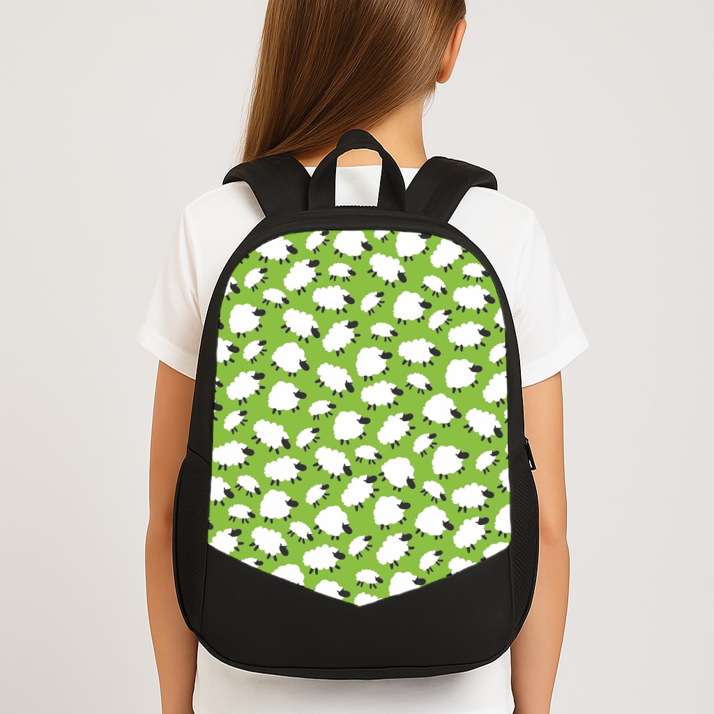 Sheep - Easter Patterns Large School Bag