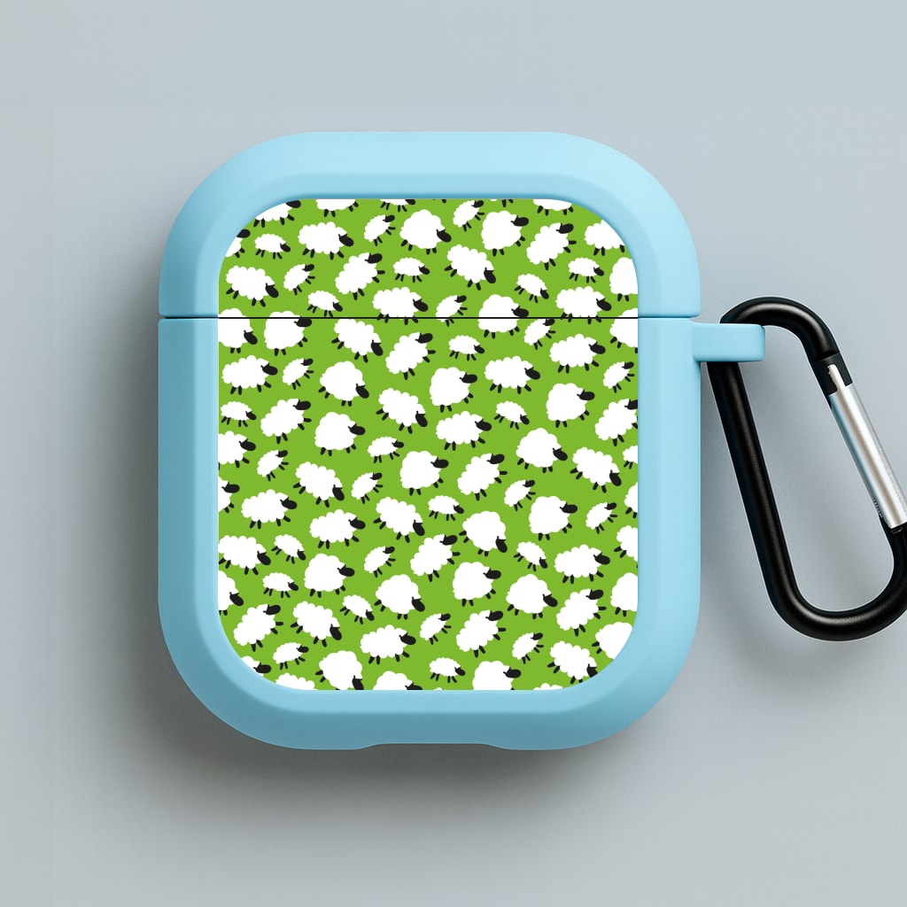 Sheep - Easter Patterns Blue AirPods Case