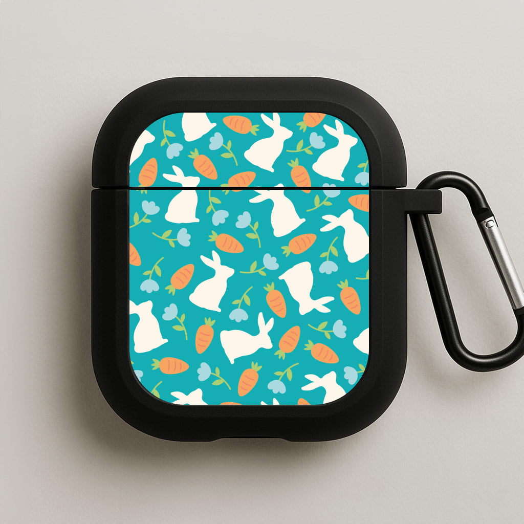 Bunnies And Carrots - Easter Patterns AirPods Case