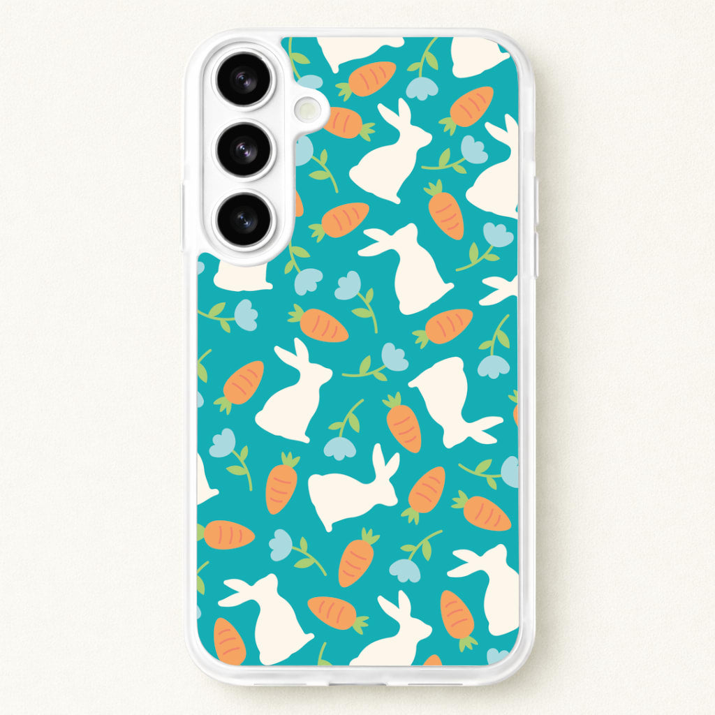 Bunnies And Carrots - Easter Patterns Phone Case for Galaxy S26