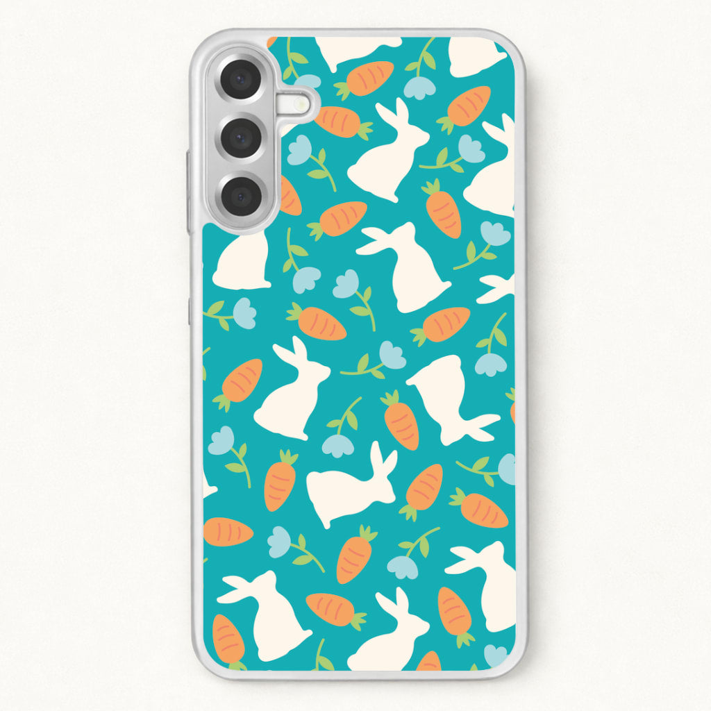 Bunnies And Carrots - Easter Patterns Phone Case for Galaxy A17