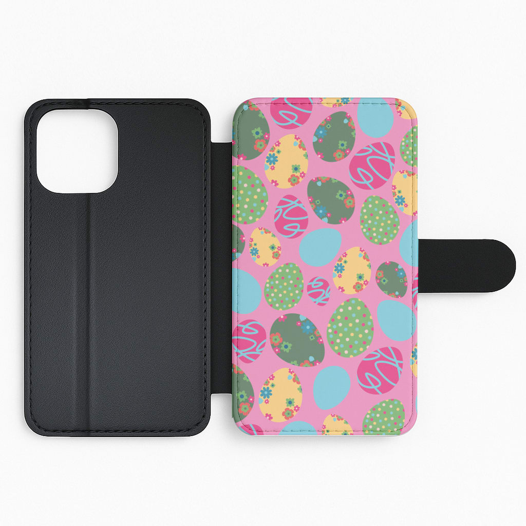 Pink Easter Eggs - Easter Patterns Flip Phone Case