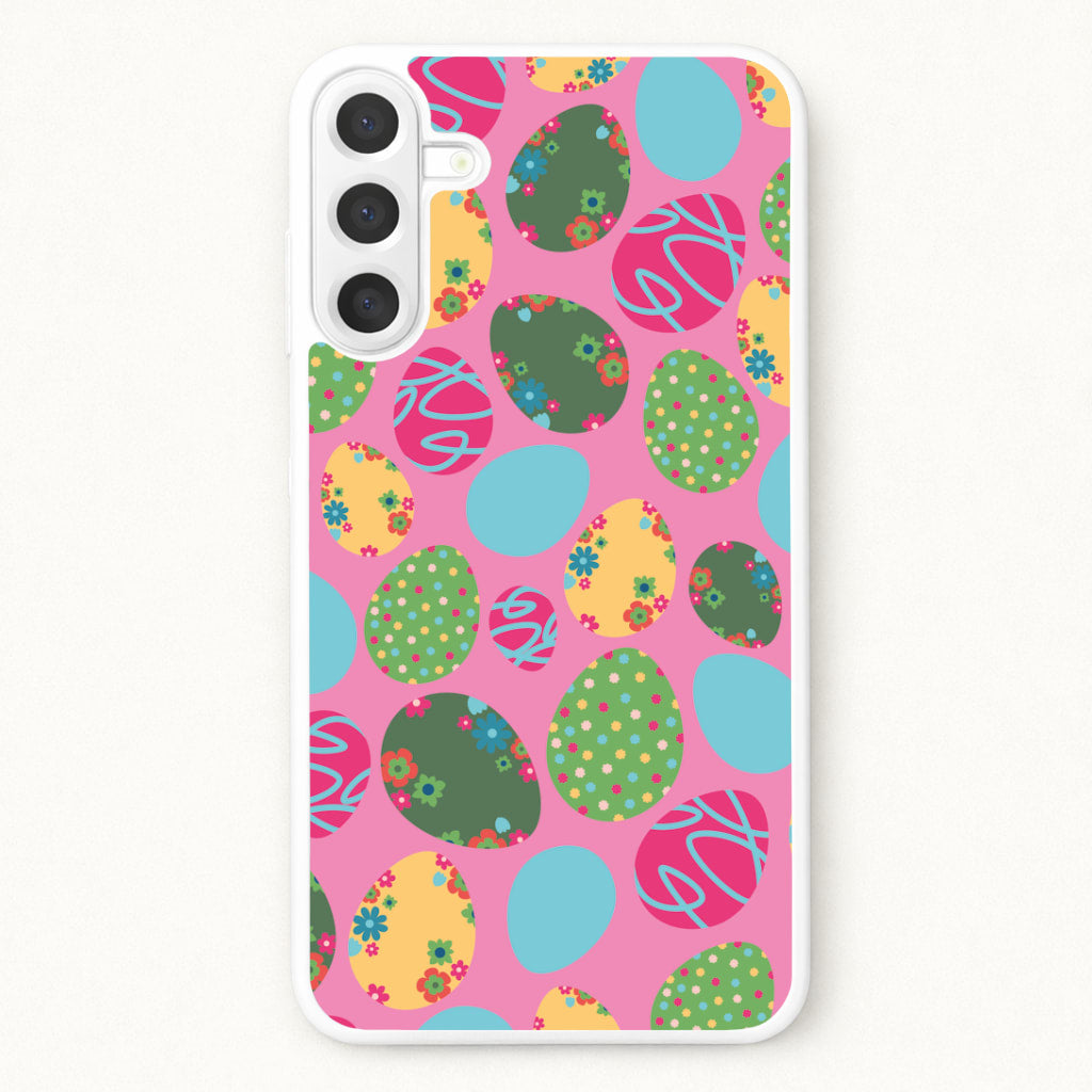 Pink Easter Eggs - Easter Patterns Phone Case for Galaxy A57