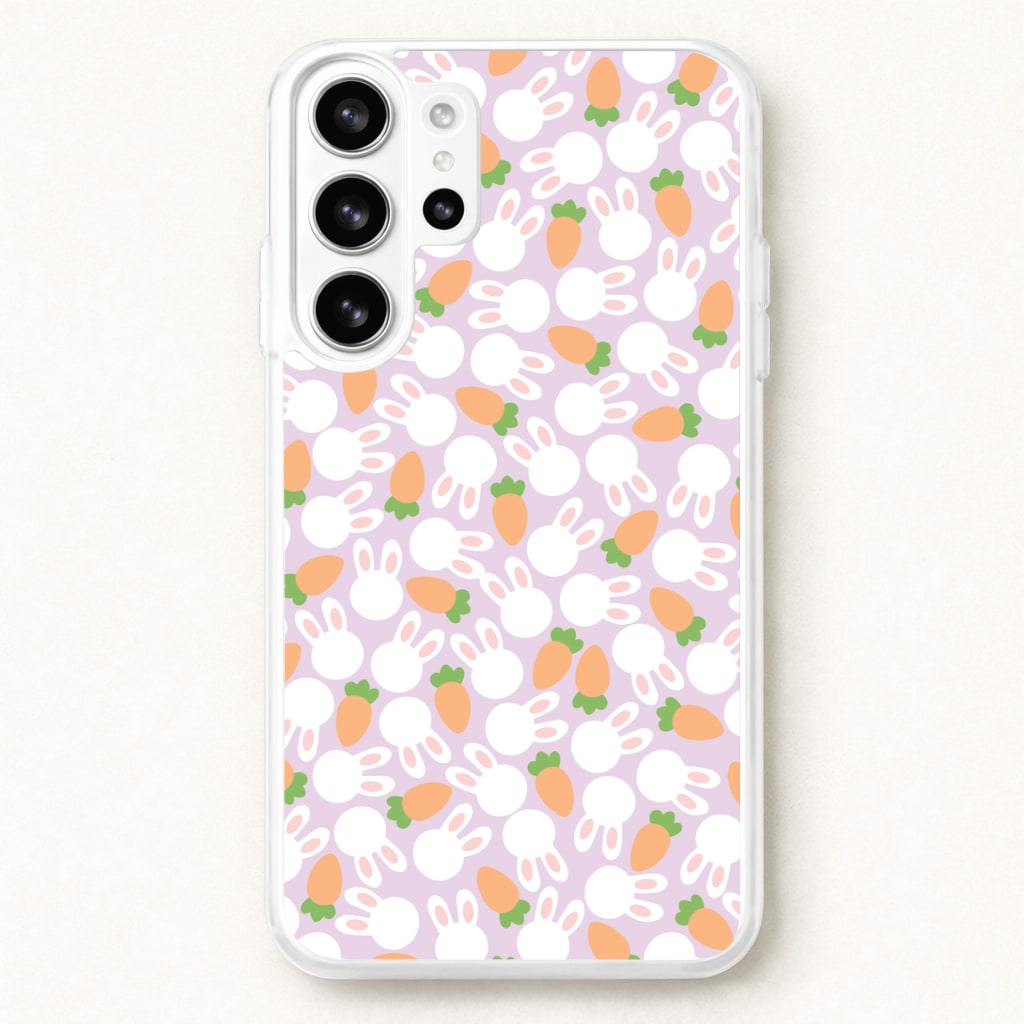 Rabbits And Carrots - Easter Patterns Phone Case for Galaxy S26 Ultra