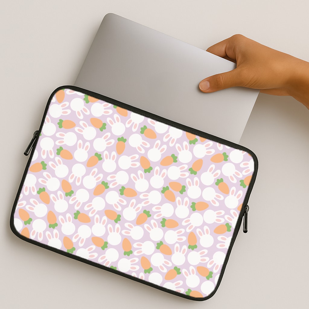 Rabbits And Carrots - Easter Patterns MacBook Case