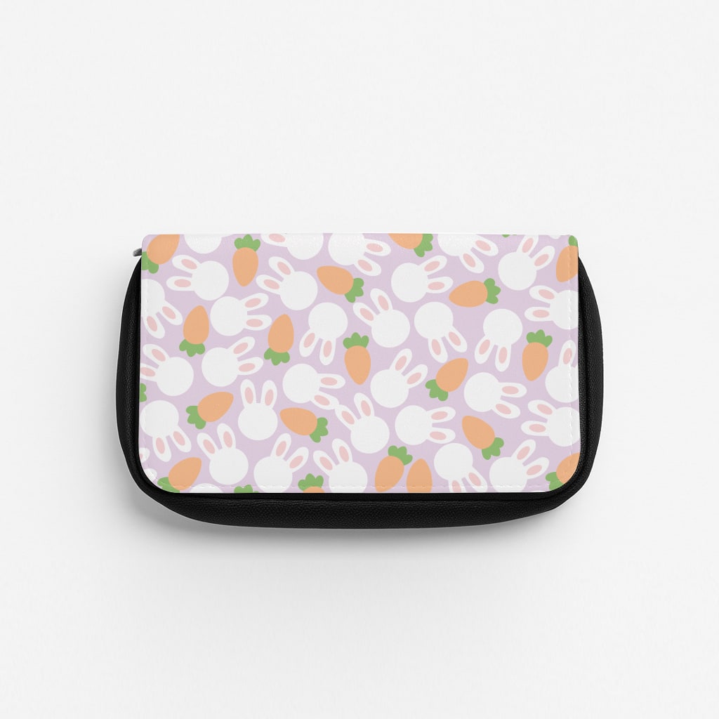 Rabbits And Carrots - Easter Patterns Pencil Case