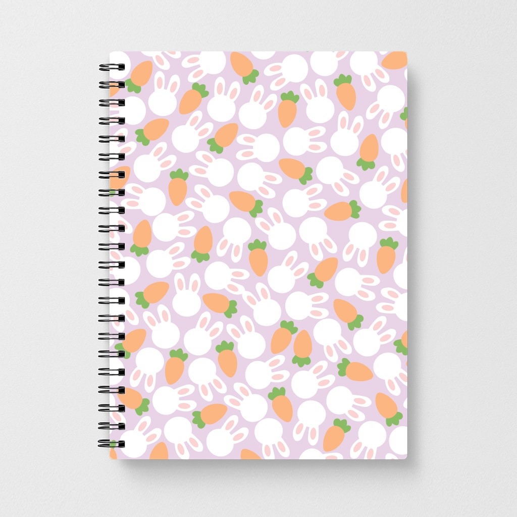 Rabbits And Carrots - Easter Patterns Notebook