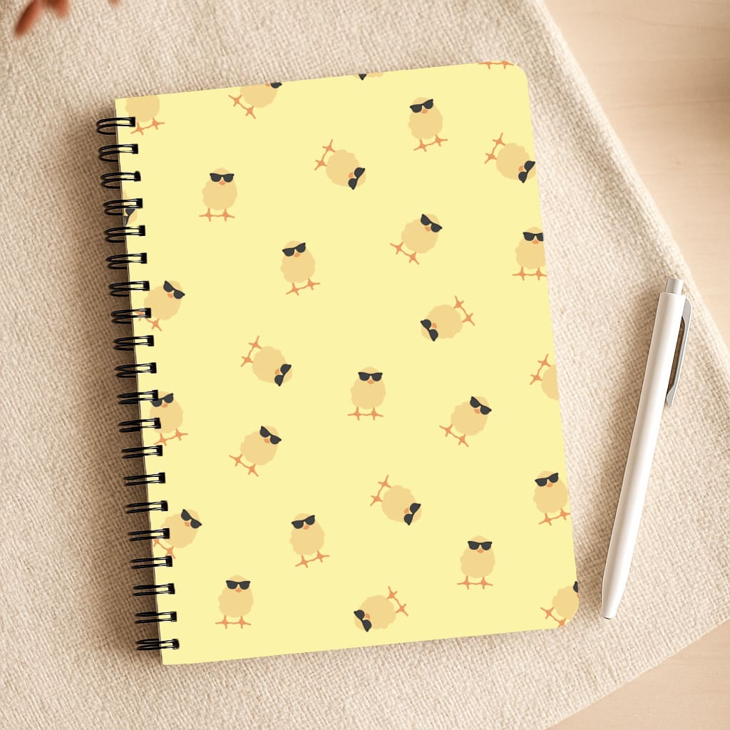 Chicks With Sunglasses Pattern Notepad