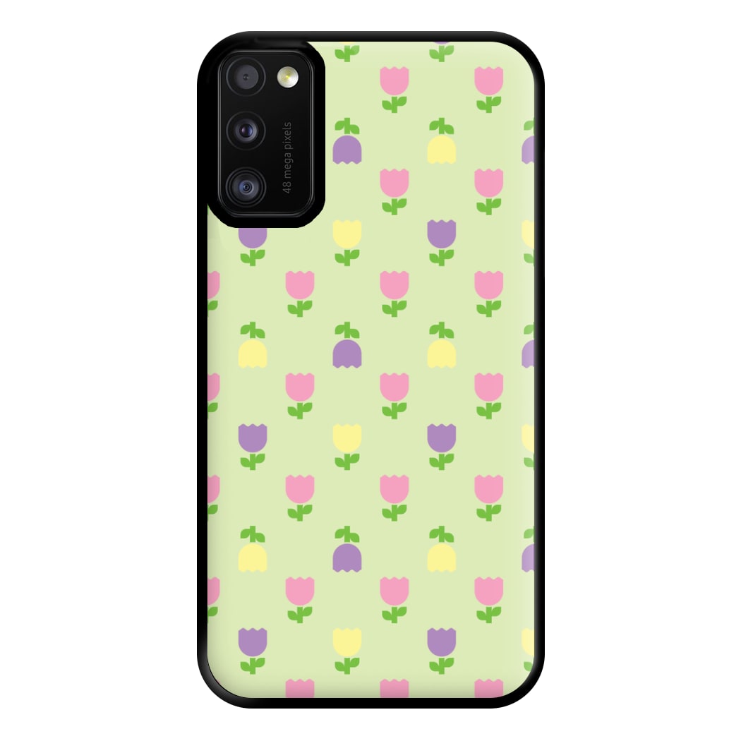 Pastel Tulips Pattern Phone Case for Galaxy A41