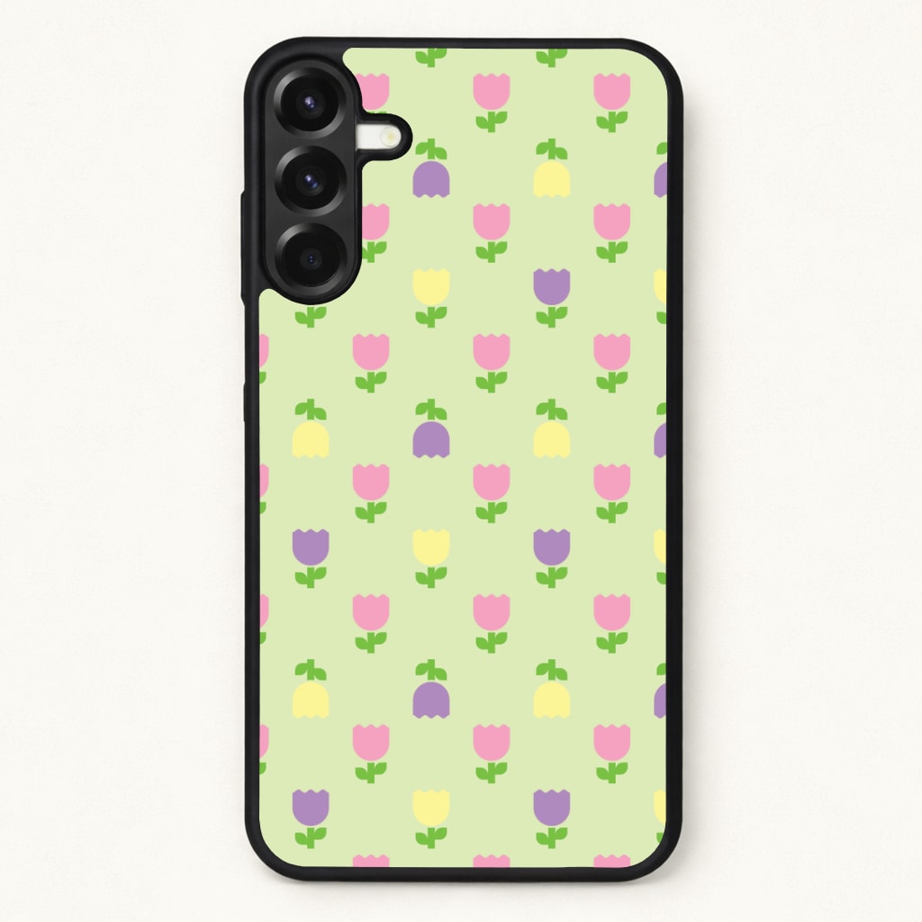 Pastel Tulips Pattern Phone Case for Galaxy A37