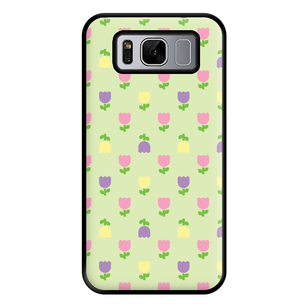 Pastel Tulips Pattern Phone Case for Galaxy S8 Plus