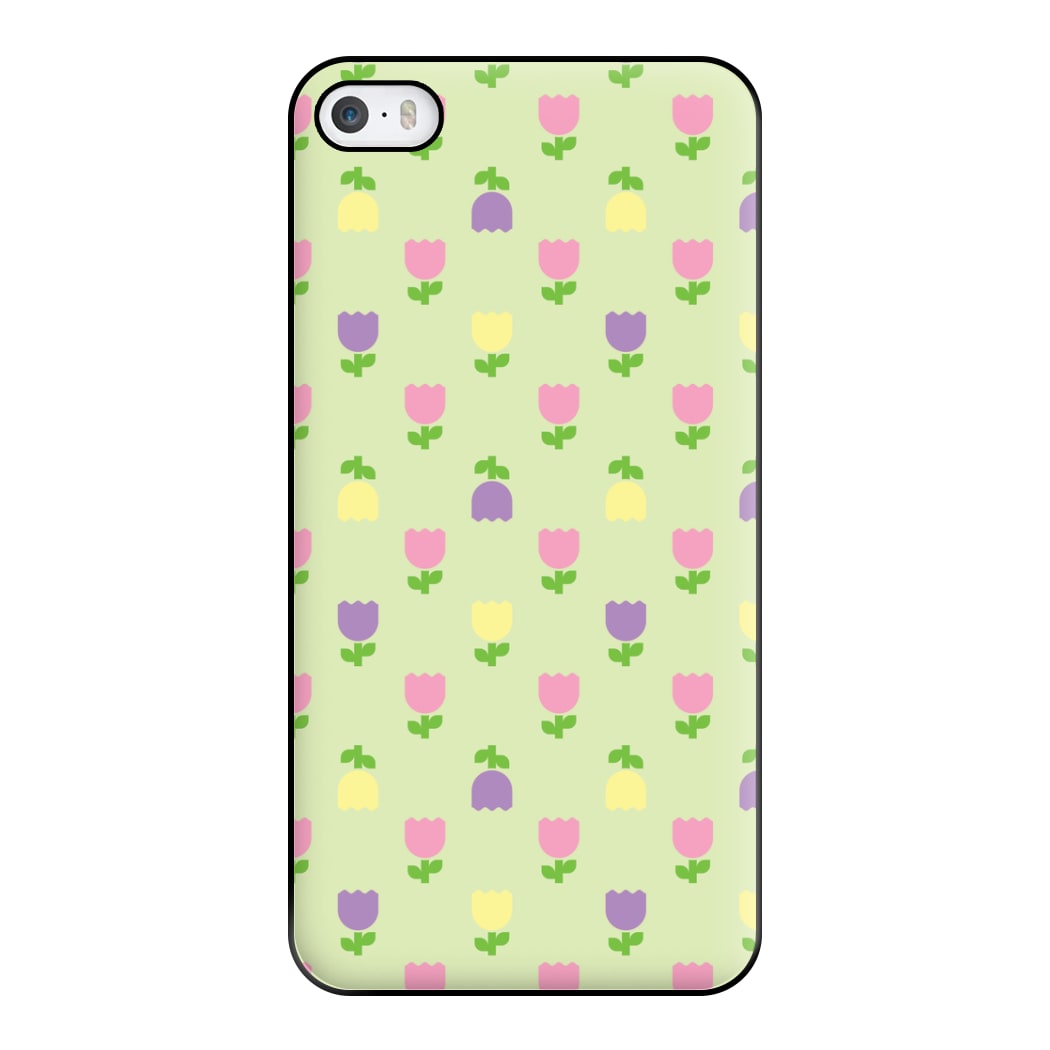 Pastel Tulips Pattern Phone Case for iPhone 5 / 5s / SE 2016
