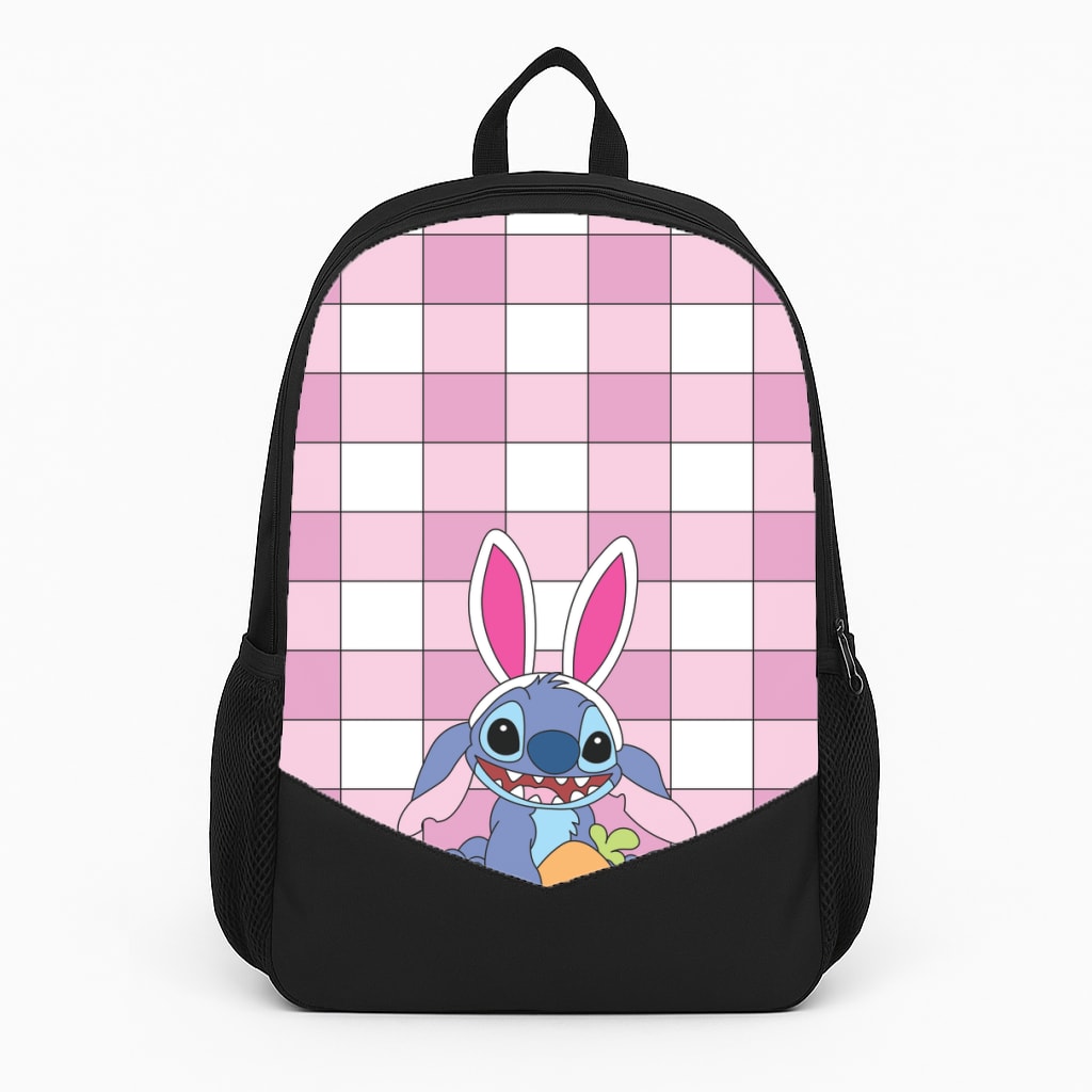 Easter Bunny Blue Alien Large Backpack