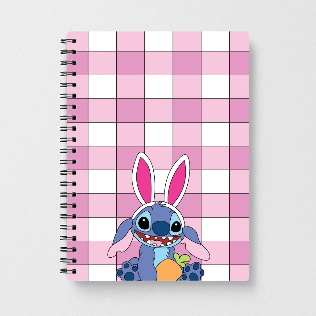 Easter Bunny Blue Alien Notebook