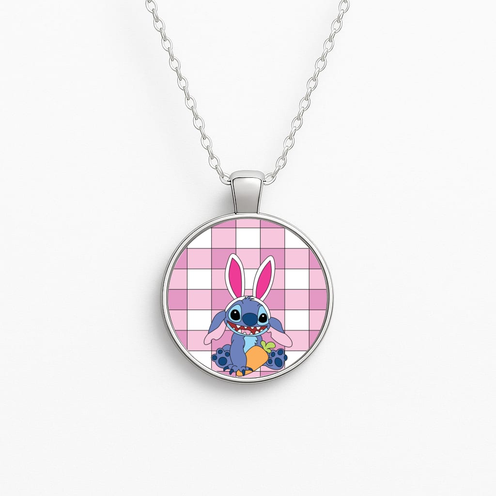 Easter Bunny Blue Alien Necklace