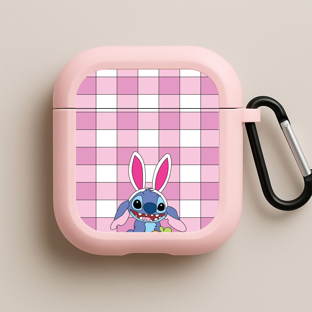 Easter Bunny Blue Alien Pink AirPods Case